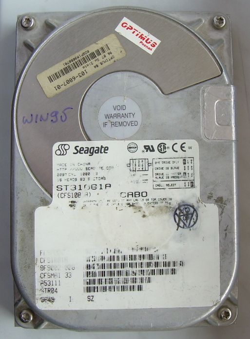 Seagate ST31081A front